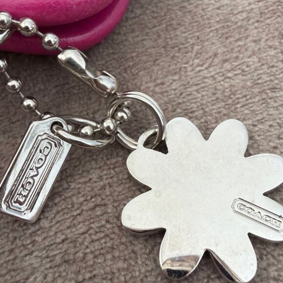 Vintage rare Coach kisslock coin purse hot pink leather from 2000s era - Picture 4 of 7